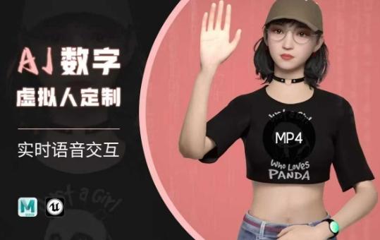 Ai数字人虚拟(智能体)实时语音交互特训营， 自行定制超写实角色AI数字人交互技术
