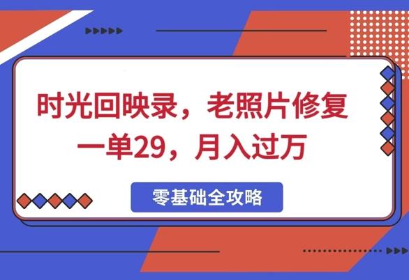 图片[1]-时光回映录，老照片修复一单29，月入过W