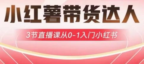 图片[1]-小红薯达人带货启航计划，3节直播课从0-1入门小红书
