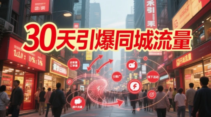 图片[1]-30天引爆同城流量：团购篇 认知篇 流量篇 来客篇 达人篇 老板人设IP篇 投流篇