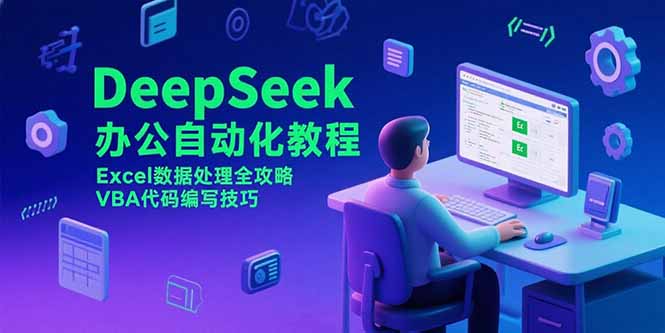 图片[1]-（15342期）DeepSeek办公自动化教程，Excel数据处理全攻略，VBA代码编写技巧