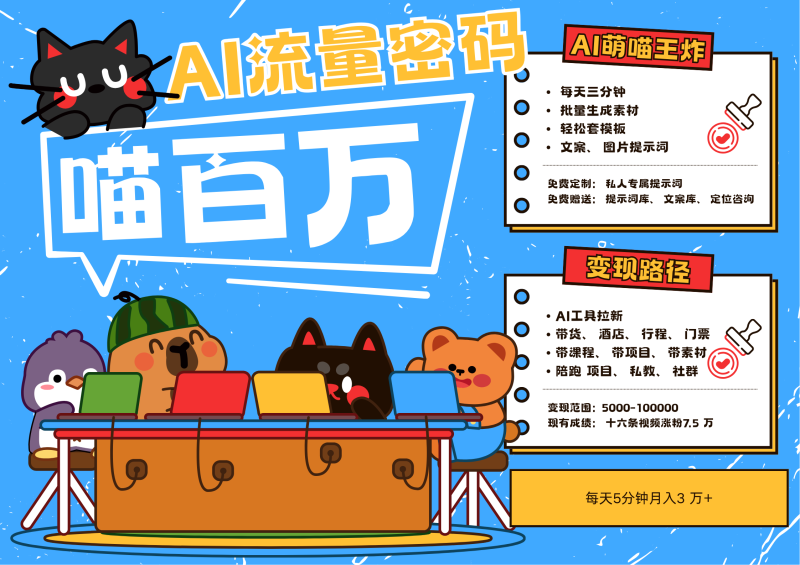 图片[1]-AI+宠物+旅行，2025最火流量密码 轻松用AI宠物做文旅账号，N种变现渠道月入五位数