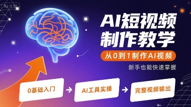 图片[1]-AI短视频制作教学，从0到1制作AI视频