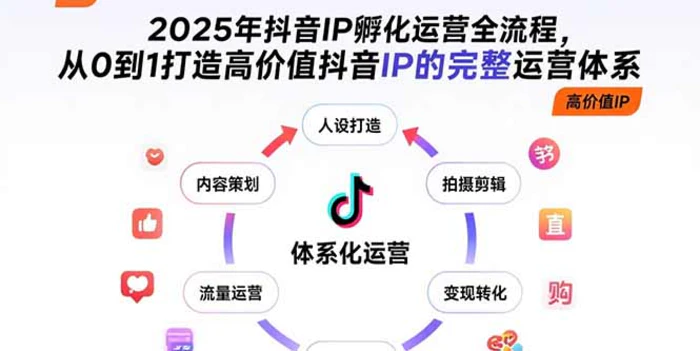 图片[1]-2025年抖音IP孵化运营全流程，从0到1打造高价值抖音IP的完整运营体系