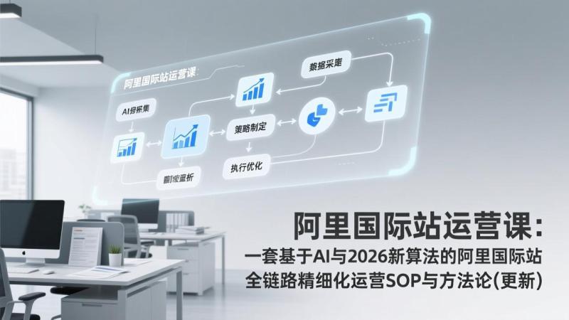 阿里国际站运营课：一套基于AI与2026新算法的阿里国际站全链路精细化运营SOP与方法论(更新)
