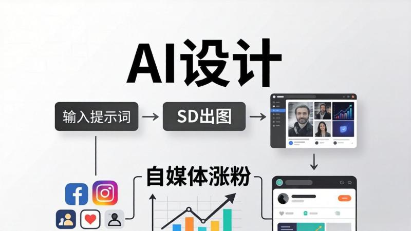人人都是AI设计师：SD出图+自媒体涨粉一站教学，告别图文素材焦虑，AI设计让你轻松避开内卷